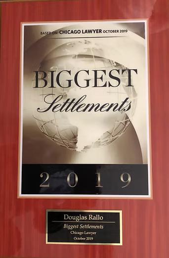 Law Offices of Douglas Rallo — among the largest reported settlements